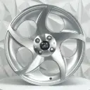 RIN 18X8.5 5-112 R1 SPORT X090 SILVER MACHINE FACE ET45 CB73.1