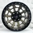 RIN 17X9 6-139.7 R1 SPORT QC1261 BRONZE+BLACK LIP+CHROME RIVETS* ET0 CB106.1