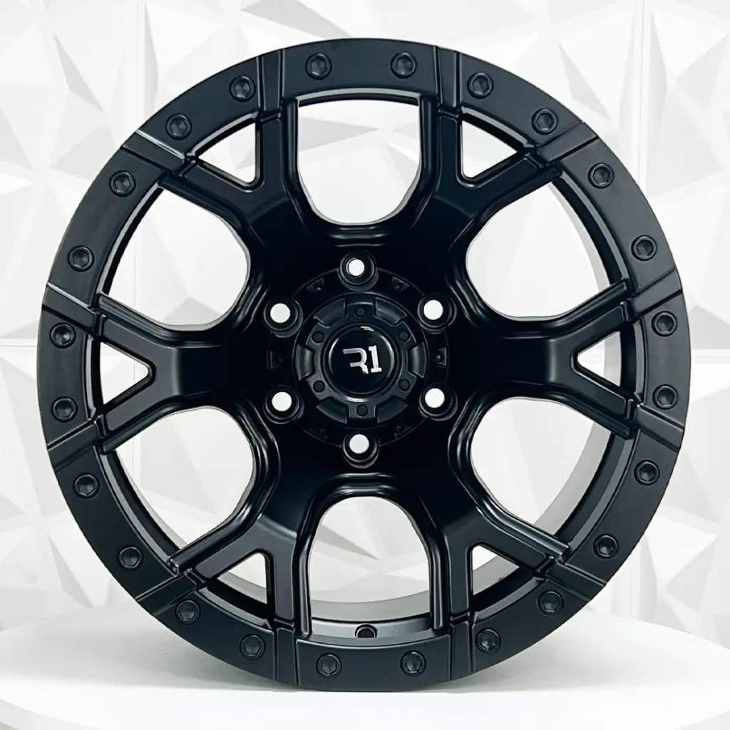 RIN 17X9 6-139.7 R1 SPORT QC661 MATE BLACK ET-15 CB108