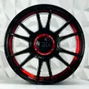 RIN 15X7 5-100 R1 SPORT JCW48 BLACK RED UNDERCUT* ET35 CB73.1