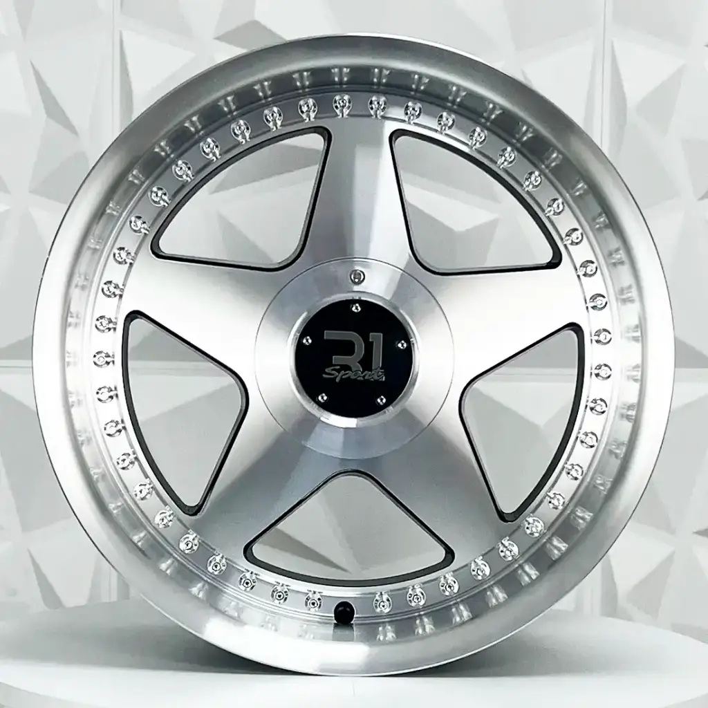 RIN 17X8.5 4-100/5-100 R1 SPORT L1929 OZ BLACK MF MI CROM RIVETS ET38 CB73.1