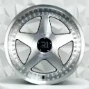 RIN 17X8.5 4-100/5-100 R1 SPORT L1929 OZ BLACK MF MI CROM RIVETS ET38 CB73.1