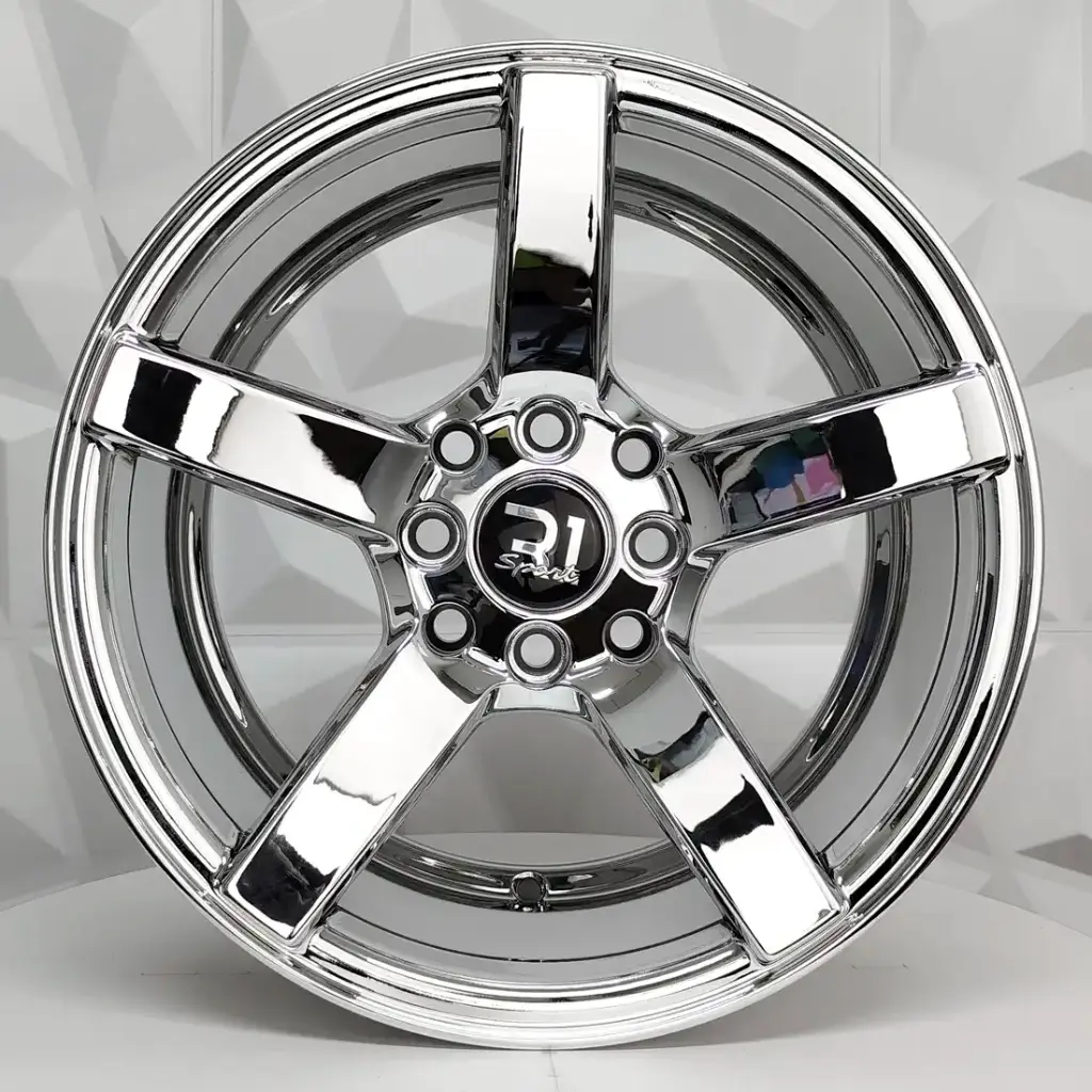 RIN 15X7 4-100/114.3 R1 SPORT 5570F VACUUM CHROME ET33 CB73.1