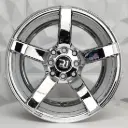 RIN 15X7 4-100/114.3 R1 SPORT 5570F VACUUM CHROME ET33 CB73.1