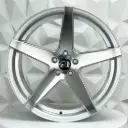 RIN 18X8.5 5-113 R1 SPORT 204 SILVER MACHINE FACE ET15 CB73.1