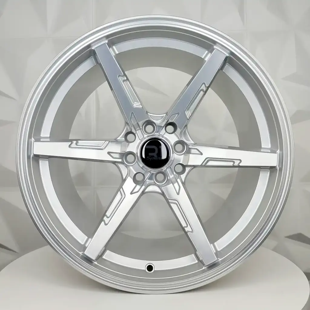 RIN 17X8.5 4-100/114.3 R1 SPORT JCW257 SILVER MACHINE FACE ET20 CB73.1