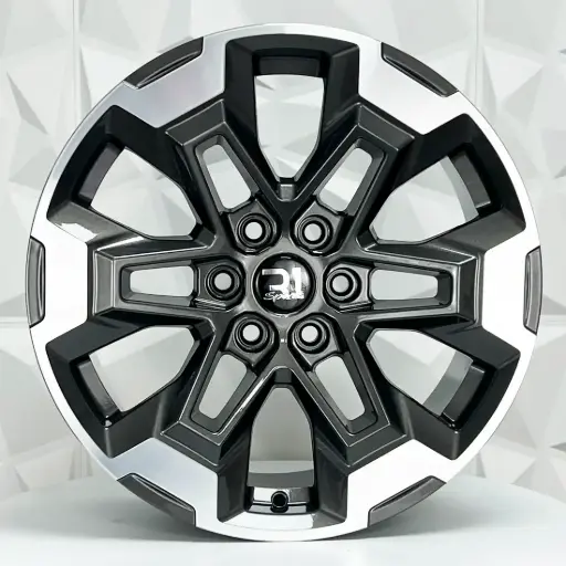 [161506] RIN 16X7.5 6-114.3 R1 SPORT DX406 GUNMETAL MACHINE FACE ET30 CB66.1
