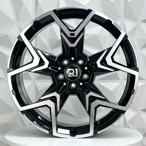 [208587] RIN 20X8 5-112 R1 SPORT B2078 BLACK MACHINE FACE ET45 CB66.6