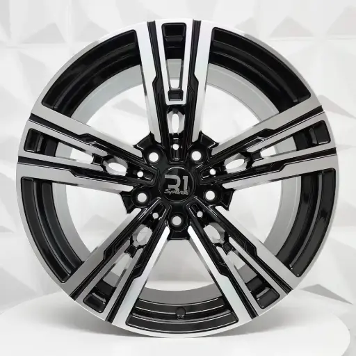[209511F] RIN 20X8.5 5-120 R1 SPORT 5006HB BLACK MACHINE FACE ET35 CB74.1
