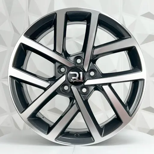 [178643] RIN 17X7 5-112 R1 SPORT 7063 GUNMETAL MACHINE FACE ET49 CB57.1