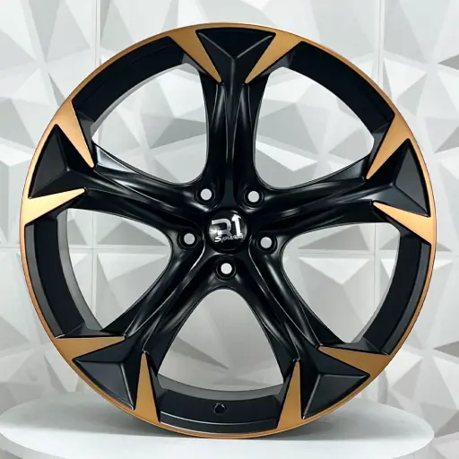 [198609] RIN 19X8.5 5-112 R1 SPORT CPR02 SATIN BLACK MF+COPPER ET40 CB57.1