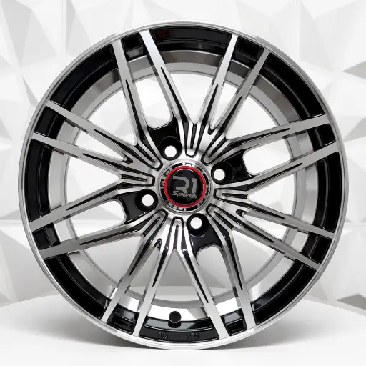 [146621] RIN 14X6 4-100 R1 SPORT 362 BLACK MACHINE FACE+UNDERCUT ET20 CB67.1 