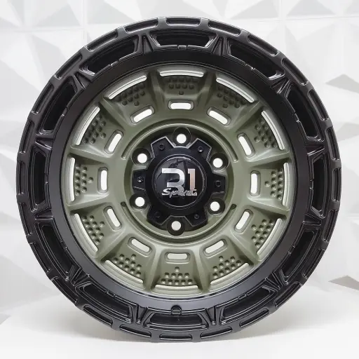 [168556] "RIN 16X8 6-139.7 R1 SPORT RGW8878 MATTE GREEN + BLACK LIP POLISH ET0 CB110" 