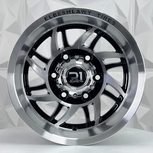 [143500] RIN 14X8 6-139.7 R1 SPORT 8136 BLACK MACHINE FACE MI ET-20 CB110 
