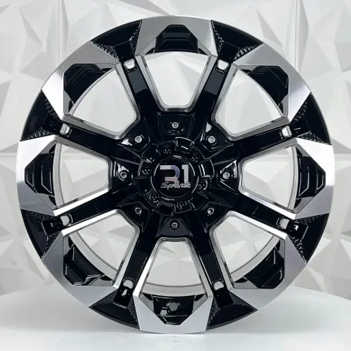 [153509] RIN 15X8 6-139.7 R1 SPORT 2030 BLACK MACHINE FACE ET0 CB110 