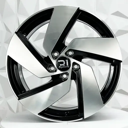 [188607] RIN 18X8 5-100 R1 SPORT VH2023 BLACK MACHINE FACE ET35 CB57.1 