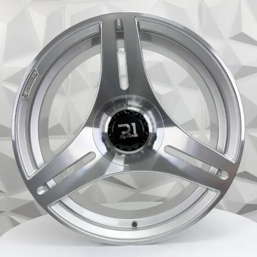 [172620F] RIN 17X7.5 4-100/114.3 R1 SPORT R751 SILVER MACHINE FACE MACHINE LIP ET20 CB73.1 