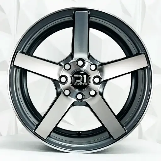 [150571F] RIN 15X7 4-100/114.3 R1 SPORT 5570F GUNMETAL MACHINE FACE ET33 CB73.1 