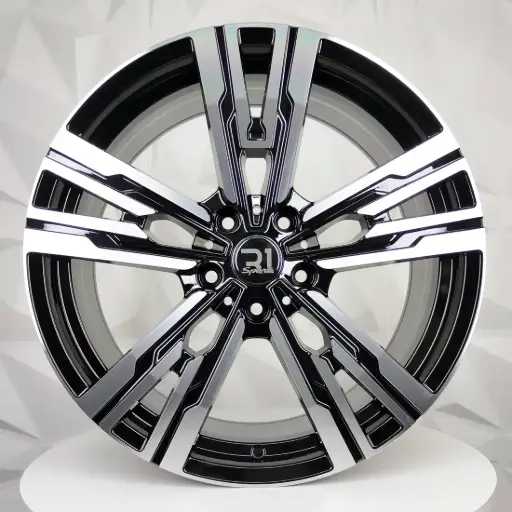 [191514F] RIN 19X8.5 5-120 R1 SPORT DX128 BLACK MACHINE FACE ET35 CB74.1 