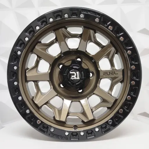 [164541] RIN 16X8 5-135 R1 SPORT QC1261 FL BRONZE+BLACK LIP+RIVETS* ET0 CB87.1