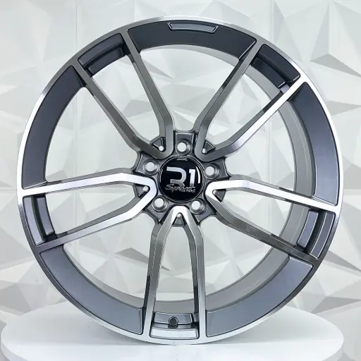 [190523F] RIN 19X8.5 5-112 R1 SPORT 9371F GUNMETAL MACHINED FACE ET45 CB66.6