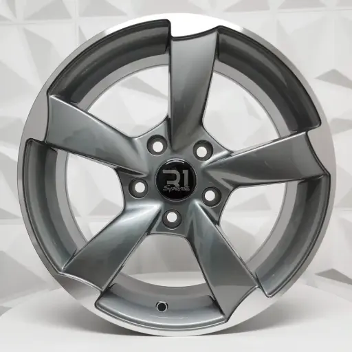 [162145] RIN 16X7 5-112 R1 SPORT L357 GUNMETAL MACHINE LIP ET42 CB73.1