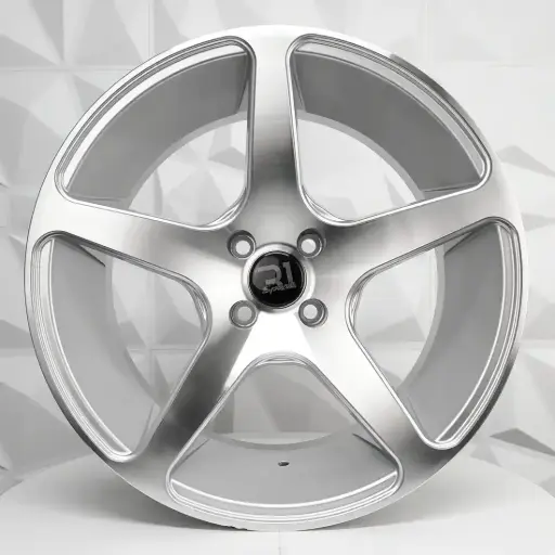 [172187] RIN 17X8 4-100 R1 SPORT L2232 SILVER MACHINE FACE ET25 CB73.1