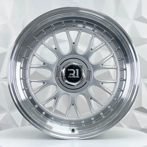 [174819] RIN 17X8 5-100/114.3 R1 SPORT QC1871 HYPER SILVER POLISHED LIP+RIVETS* ET15 CB73.1