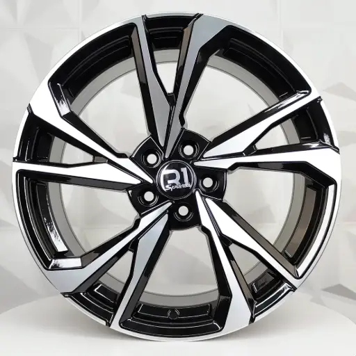 [173501] RIN 17X7.5 5-114.3 R1 SPORT 5651 BLACK MACHINE FACE ET35 CB73.1