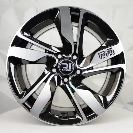 [163505] RIN 16X7 5-100 R1 SPORT 5439 BLACK MACHINE FACE ET20 CB73.1