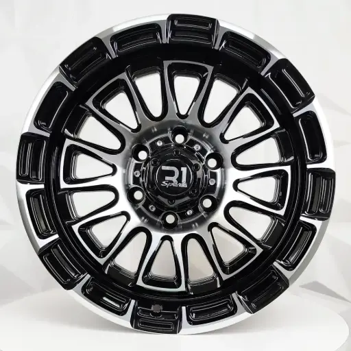 [173502] RIN 17X9 6-114.3 R1 SPORT 3048 BLACK MACHINE FACE ET0 CB66.1