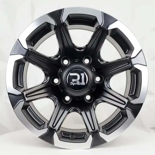 [153529] RIN 15X7 6-139.7 R1 SPORT 1007 MATE BLACK MACHINE LIP ET0 CB106.1