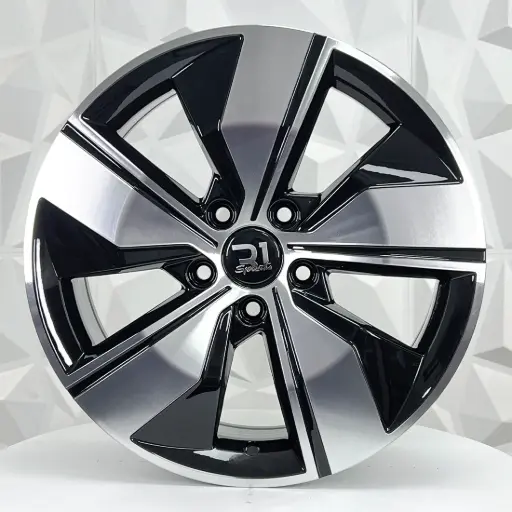 [178555] RIN 17X7 5-112 R1 SPORT 7119 BLACK MACHINE FACE ET45 CB57.1