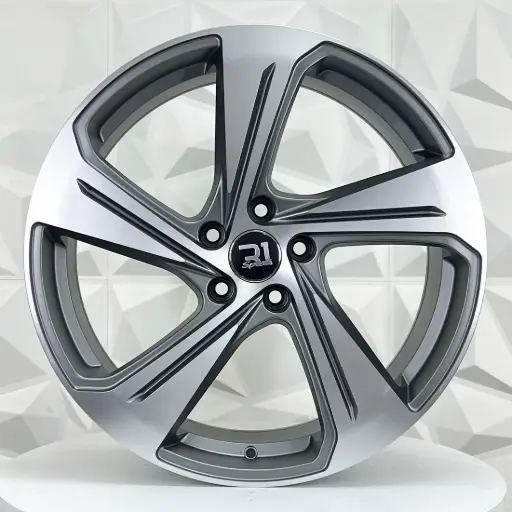[198614] RIN 19X8 5-112 R1 SPORT FBX340-9 MATT GUNMETAL MACHINE ET40 CB66.5