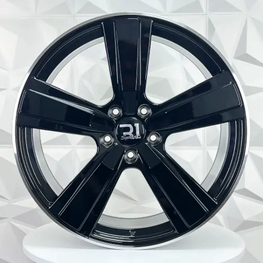 [228553F] RIN 22X10 5-130 R1 SPORT PH032 BLACK MACHINE LIP ET48 CB71.6