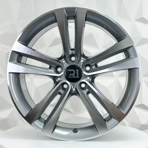 [188614] RIN 18X8 5-120 R1 SPORT FBX171-8 GUNMETAL MACHINE FACE ET34 CB72.6