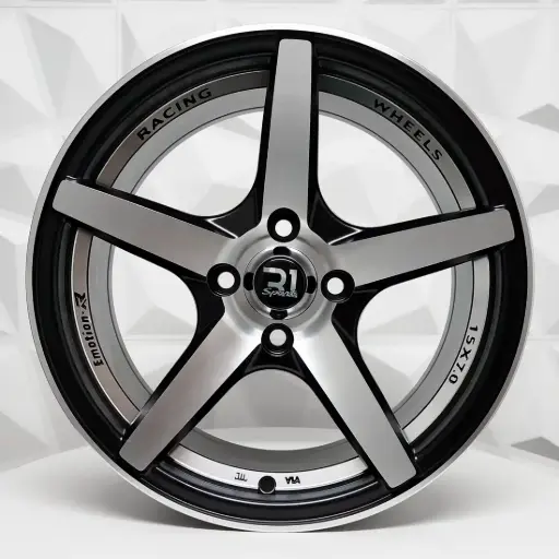 [168541] RIN 16X7 5-114.3 R1 SPORT RGW8808 BLACK MF UNDERCUT ET30 CB73.1