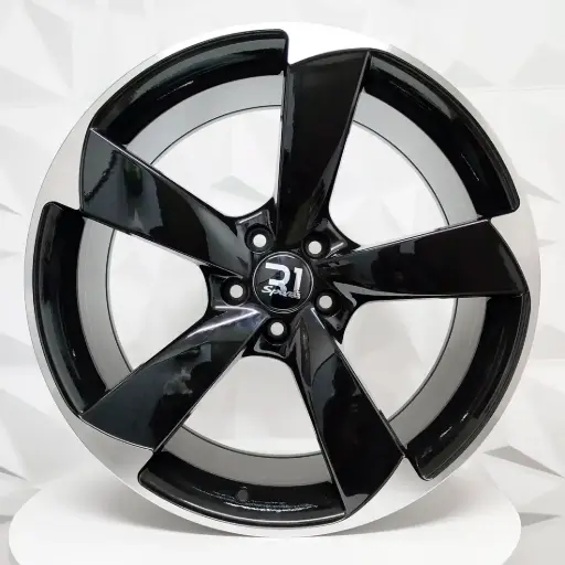[186563] RIN 18X8 5-112 R1 SPORT 5069 BLACK MACHINE LIP ET45 CB66.6