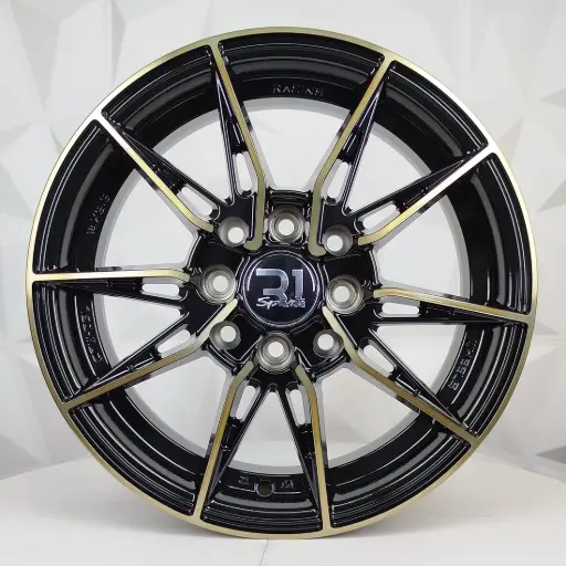 [148540] RIN 14X5.5 4-100/114.3 R1 SPORT RGW06 MACHINE BLACK+BRONCE ET38 CB73.1
