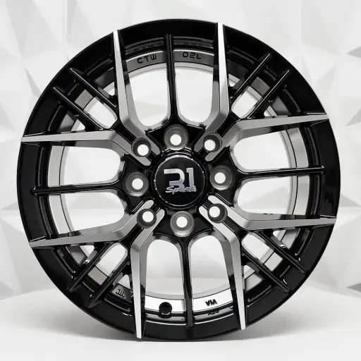 [148592] RIN 14X5.5 4-100/114.3 R1 SPORT RGW05 MACHINE BLACK UNDERCUT ET38 CB73.1