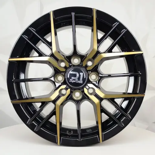 [148593] RIN 14X5.5 4-100/114.3 R1 SPORT RGW05 MACHINE BLACK+BRONCE ET-35 CB73.1