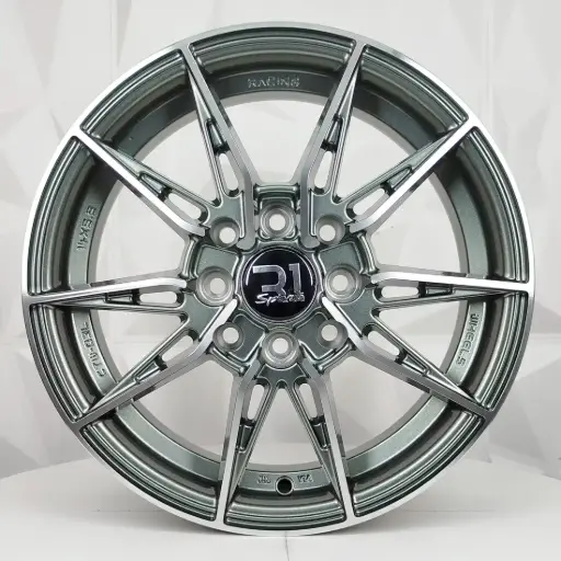 [148607] RIN 14X5.5 4-100/114.3 R1 SPORT RGW06 GUNMETAL MACHINE FACE  ET38 CB73.1