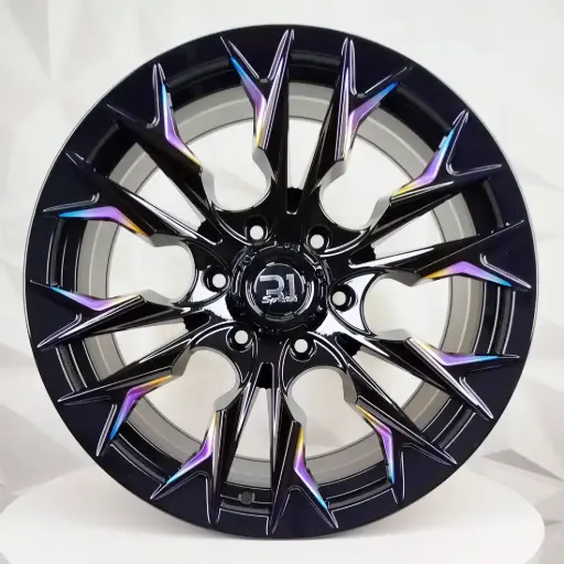 188624 RIN 18X9 6-139.7 R1 SPORT RGW488 BLACK+MILLING RAINBOW ET0 CB110 6-139.7