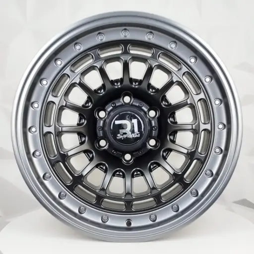 [178672] RIN 17X9 6-139.7 R1 SPORT RGW8877 MATT BLACK+GREY LIP ET0 CB110