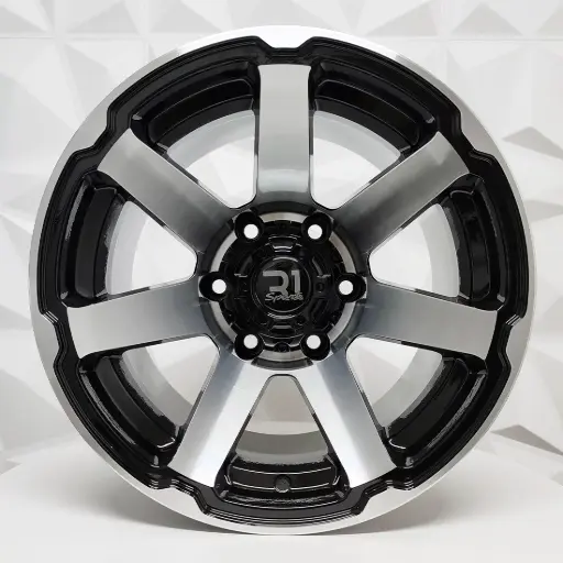 [154931] RIN 15X10 5-114.3 R1 SPORT QC1856 BLACK MACHINED FACE MACHINE LIP ET-44 CB73.1