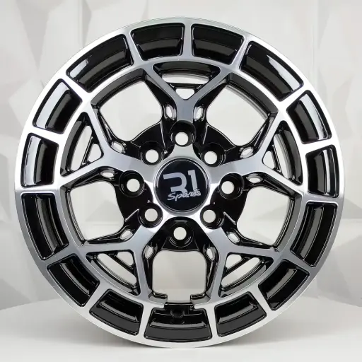 [134589] RIN 13X6 4-100/114.3 R1 SPORT QC2056 BLACK MACHINED FACE ET 30 CB73.1
