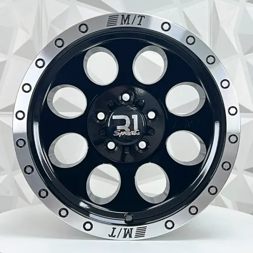 [154657] RIN 15X10 5-114.3 R1 SPORT QC812 BLACK MACHINE LIP ET-44 CB83.1