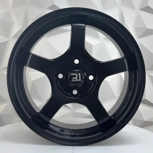 [159692] RIN 15X7 4-100 R1 SPORT GL165 MATTE BLACK ET35 CB67.1