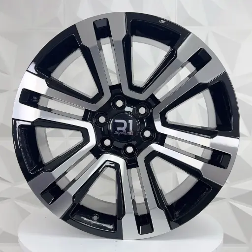 [229347] RIN 22X9 6-139.7 R1 SPORT G10 BLACK MACHINE FACE ET24 CB78.1