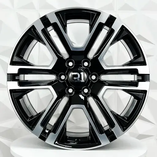 [229298] RIN 22X9 6-139.7 R1 SPORT UFO- 6108 BLACK MACHINE FACE ET27 CB78.1